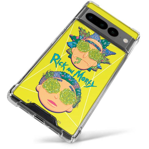 Adult Swim Rick and Morty Rick and Morty Portal Eyes Google Pixel 7 Pro Clear Case